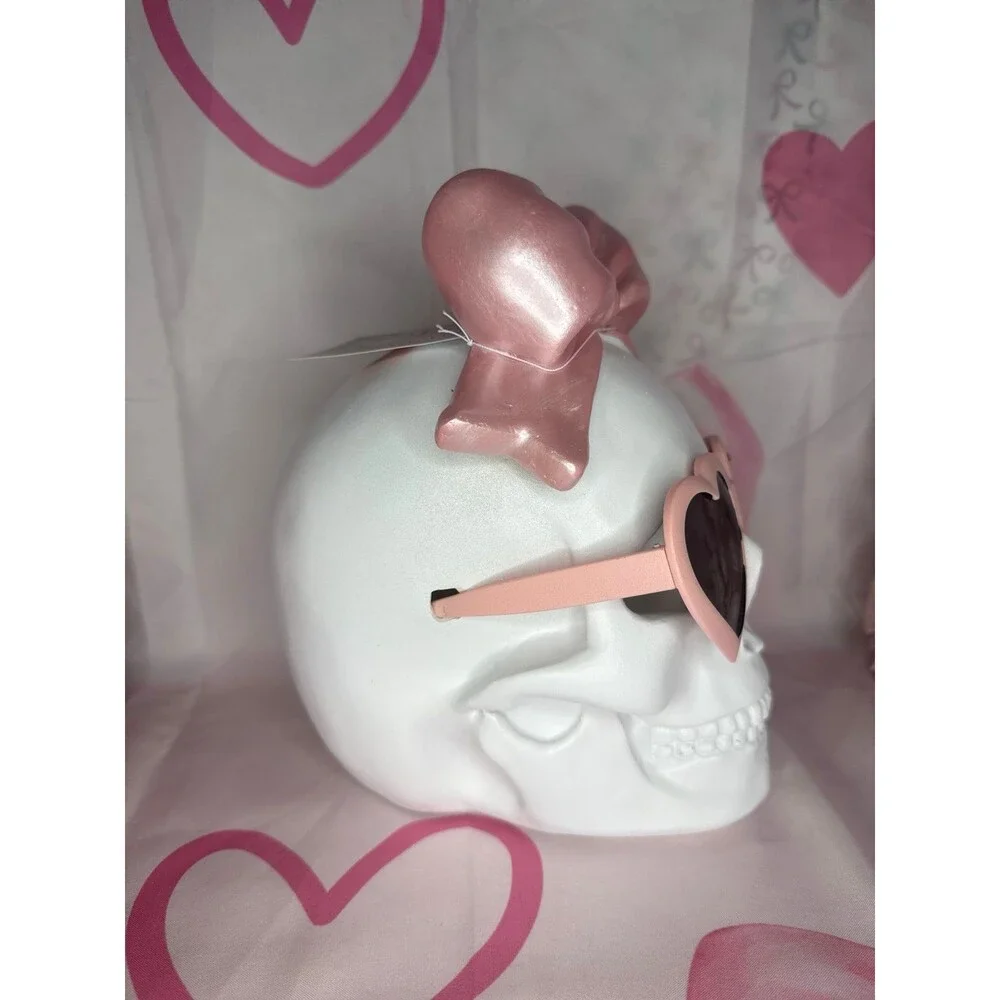 SUMMERWEEN PINK BOW SKULL WITH SUNGLASSES